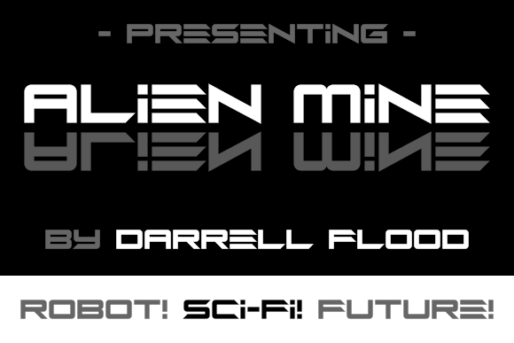 Alien Mine: A Futuristic Sci-Fi Typeface for Digital Campaigns