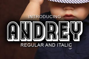 Andrey: A Bold Display Font for Creative Makers