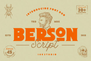 Berson: A Bold Vintage Display Font for Modern Publishing