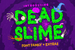 Dead Slime: A Spooky Display Font