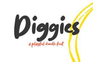 Diggies Font: Playful Display for Craft Creations