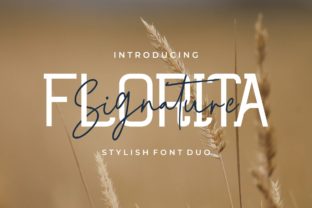 Florita Duo: A Sweet Script and Bold Sans Serif for Crafters