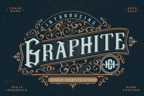 Graphite for Makers: A Vintage Display Font with Handcrafted Charm