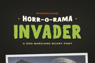 Invader: A Horror-Inspired Display Font for Bold Campaigns