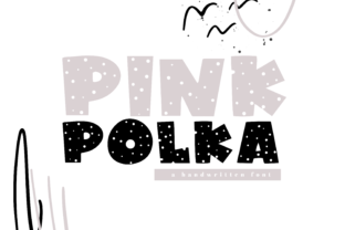 Pink Polka Font: Bold and Playful