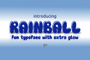 Rainball Font: Bold Display Typeface for Small Business Branding