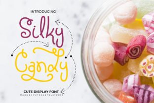 Silky Candy: A Handwritten Display Font for Editorial Charm