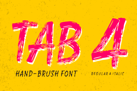 Tab 4: Bold Display Font for Impactful Design