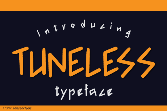 Tuneless: A Sweet Display Font That Brings Structure to Editorial Design