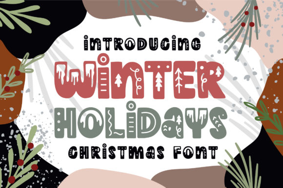 Winter Holidays Font Adds Warmth to Editorial Design